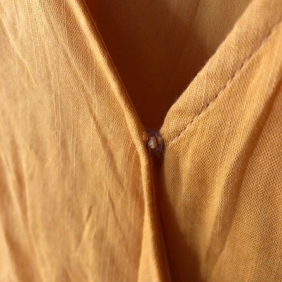 🥳HP🎉 Old Navy Gold Yellow Wrap Dress NWT Sz XXL - Picture 6 of 9